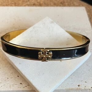 Tory Burch Chic Black and Gold Women's Bangle Watch